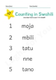 Swahili Numbers (1-10)