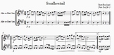 Swallowtail duet for two alto or baritone saxophones