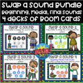Swap A Sound - Changing Letters to Make New Words BOOM CARDS