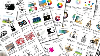 Preview of Swap Card Elements & Principles of Art, Craft, Design & Visual Media (A4 paper)