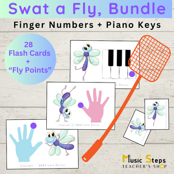 Preview of Swat a Fly Bundle, Finger Numbers and Piano Keys