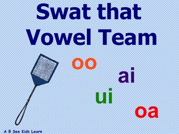 Preview of Swat that Vowel Team SMART Notebook Game