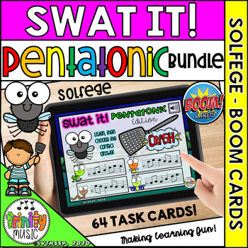 Preview of Swat the Bug Melody Solfege - Pentatonic Bundle |Distance Learning on Boom