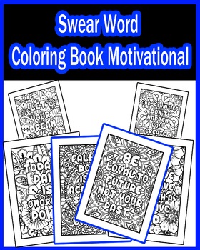 Swear Word Coloring Book Pages Motivational for Women