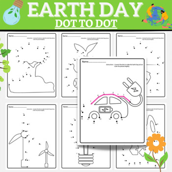 Preview of EARTH DAY Dot To Dot/Connect the Dots,Earth Day Theme