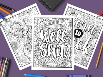 Swear Word 2 Adult Coloring Book: Relax with Curse Words a book by Adult  Coloring Book