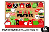 Sweater Weather Bulletin Board Kit Ugly Sweater Door Kit  