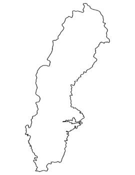 Sweden Blank Map Full Page By BAC Education TPT   Original 8043649 1 