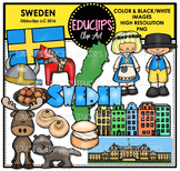 Sweden Clip Art Bundle {Educlips Clipart}