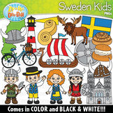 Sweden Kids Clipart Set {Zip-A-Dee-Doo-Dah Designs}