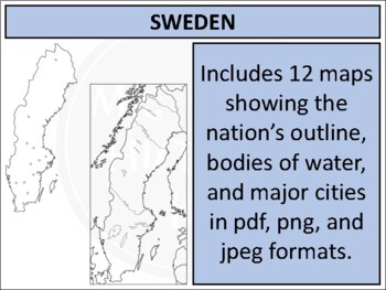 Sweden Map Clipart By Mrgrayhistory TPT   Original 5371408 1 