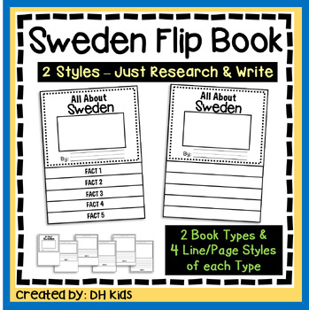 Preview of Sweden Report, Geography Flip Book Research Project, Country Report