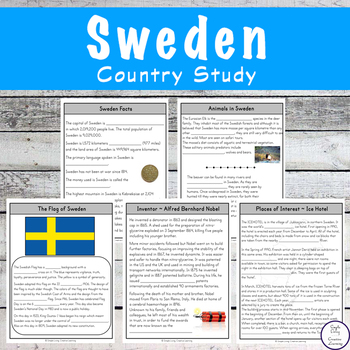 Preview of Sweden Unit Study
