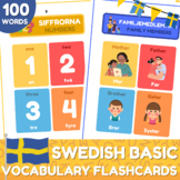 Swedish Basic Vocabulary Flashcards | English-Swedish Pict