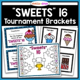 Sweet 16 Tournament Brackets | March Math Activity | Data 