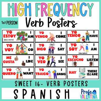 Preview of Sweet 16 in Spanish - High Frequency Words