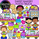 Sweet Bakery Food Truck {Baked Goods Dessert Clipart}
