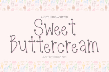 Preview of Sweet Buttercream handwriting Planner Calendar Font for Teachers & Students