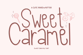 Preview of Sweet Caramel handwriting Planner Calendar Font for Teachers & Students