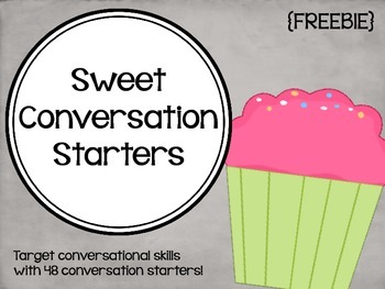 Preview of Sweet Conversation Starters {FREEBIE}