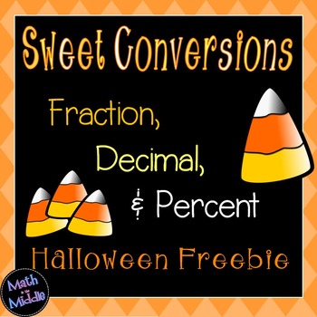 Preview of Converting Fractions, Decimals, and Percents (Halloween Freebie)