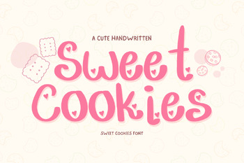 Preview of Sweet Cookies handwriting Planner Calendar Font for Teachers & Students