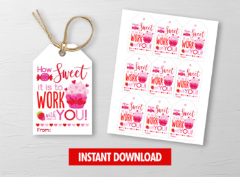 Coworker Valentine, Funny Valentine Card, Office Valentine Gift for  Colleagues Employees Staff, Printable Valentine Gift Tag, Work Valentine 