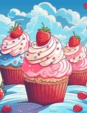 Sweet Cupcakes Coloring Book Pages KDP VOL 1