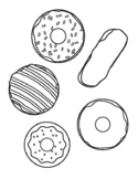 Sweet Donuts Coloring Page