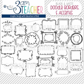 Preview of Sweet Doodles: Frames, Borders, Lines & Accents