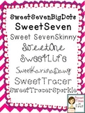 Sweet Fonts: Perfect for Educational Materials {for Person