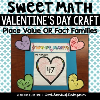 Preview of Valentine's Day Craft {Valentine's Day Math Craft}