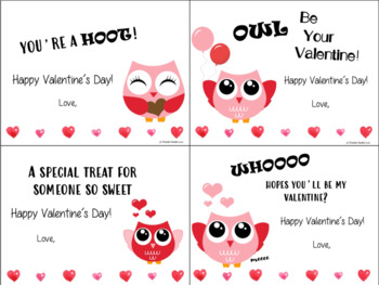 Sweet Owl Love Valentine's Printable Cards By Teacherjunkie 