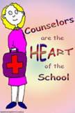 Sweet Poster for School Counselors: Elementary, Middle, Hi