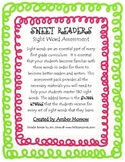 Sweet Readers: A First Grade Sight Word Assessment Pack