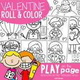 Valentine's Day Roll and Color Math Center