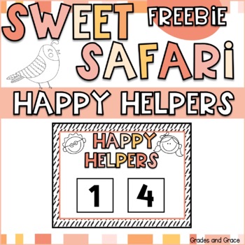 Preview of Sweet Safari Happy Helpers