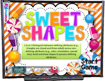 Preview of Sweet Shapes Smart Board Game