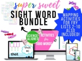 Sweet Sight Word Bundle PLUS Mapping activities for Fry Li