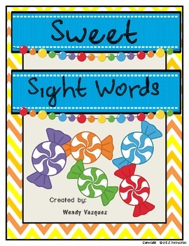Preview of Sweet Sight Words Center