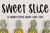 Sweet Slice - A Hand Lettered Font