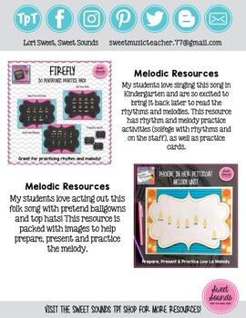 Preview of Sweet Sounds Kodaly Resources for Elementary Music - Mini Catalog