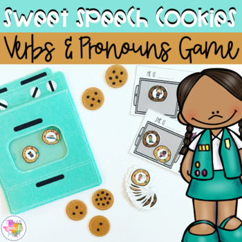 Preview of Sweet Speech Cookies: Verb and Pronoun Game