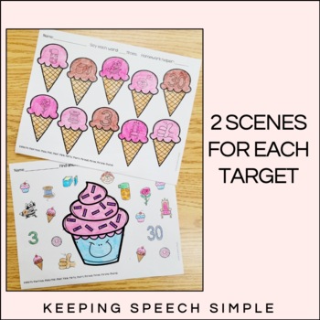 Sweet Speech No Prep Articulation Worksheets By Keeping Speech Simple