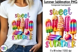 Sweet Summer, Colourful Popsicle Print