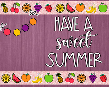 Preview of Sweet Summer // Fruit Bulletin Board Decor