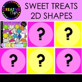 Sweet Treats 2D Shape Clipart Bundle {Cookie, Dessert, Tre