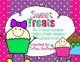 Sweet Treats Cupcake Ten Frame Number Match (Common Core Aligned)