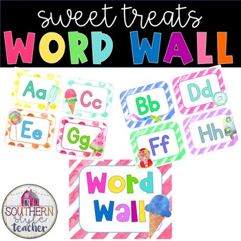Preview of Sweet Treats Decor Word Wall