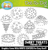 Sweet Treats Dot-To-Dot Clipart {Zip-A-Dee-Doo-Dah Designs}